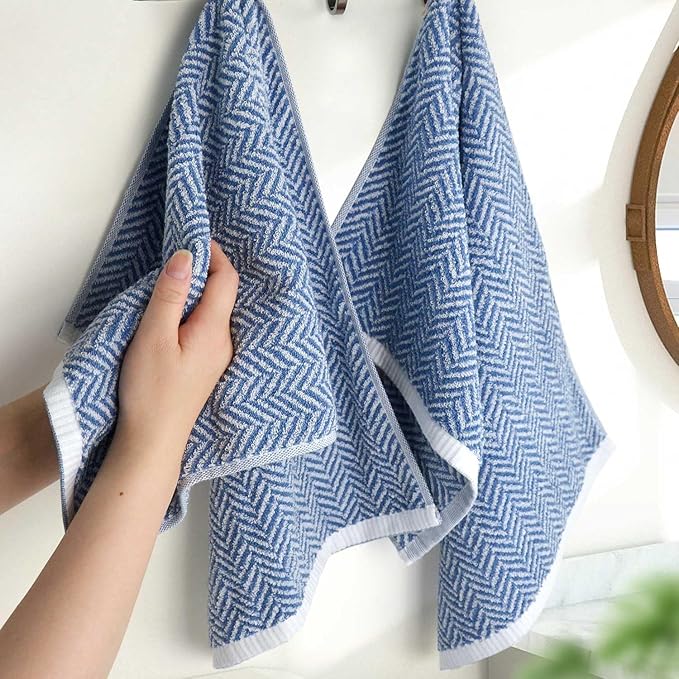Cleanbear Hand Towels for Bathroom, Ultra Soft and Highly Absorbent,