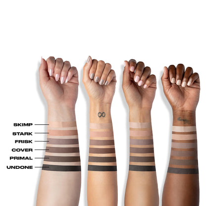 Urban Decay Naked 2 Basics Mini Eyeshadow Palette - 6 Matte Nude Shadows, Multi-Use Powder for Eye, Contour, or Brows, Ultra-Blendable Cool-Tone Neutrals, Long-lasting Wear, Travel Makeup with Mirror
