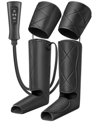 RENPHO Compression Leg Massager, Air Compression Massager for Circulation Pain Relief, Effective for Father Mother Reduce Swelling-Blue