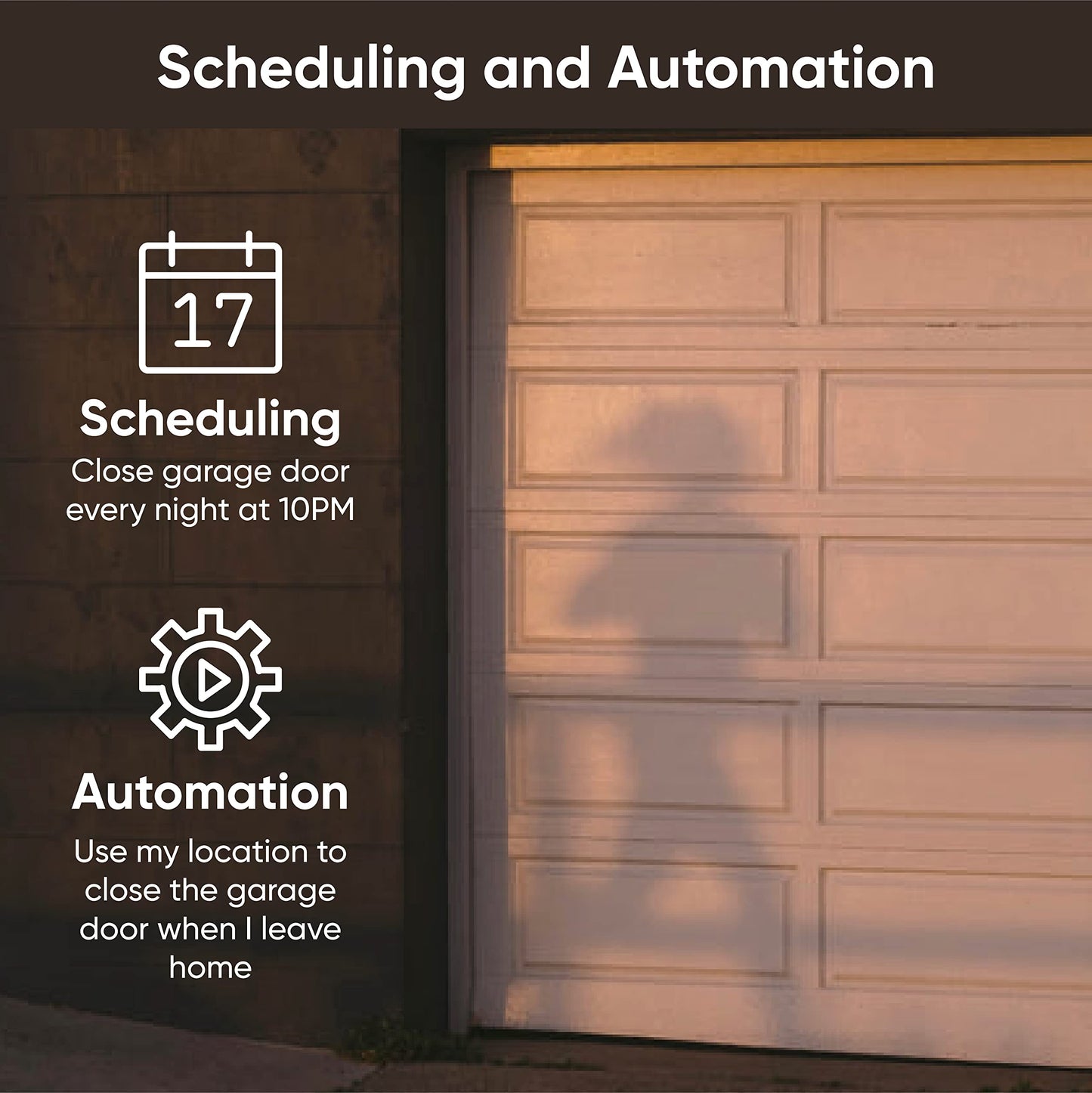 Wyze Smart Garage Door Opener w/built-in HD Video, Remotely Control Garage Door, 1080p HD Video w/Color Night Vision, Two-Way Audio