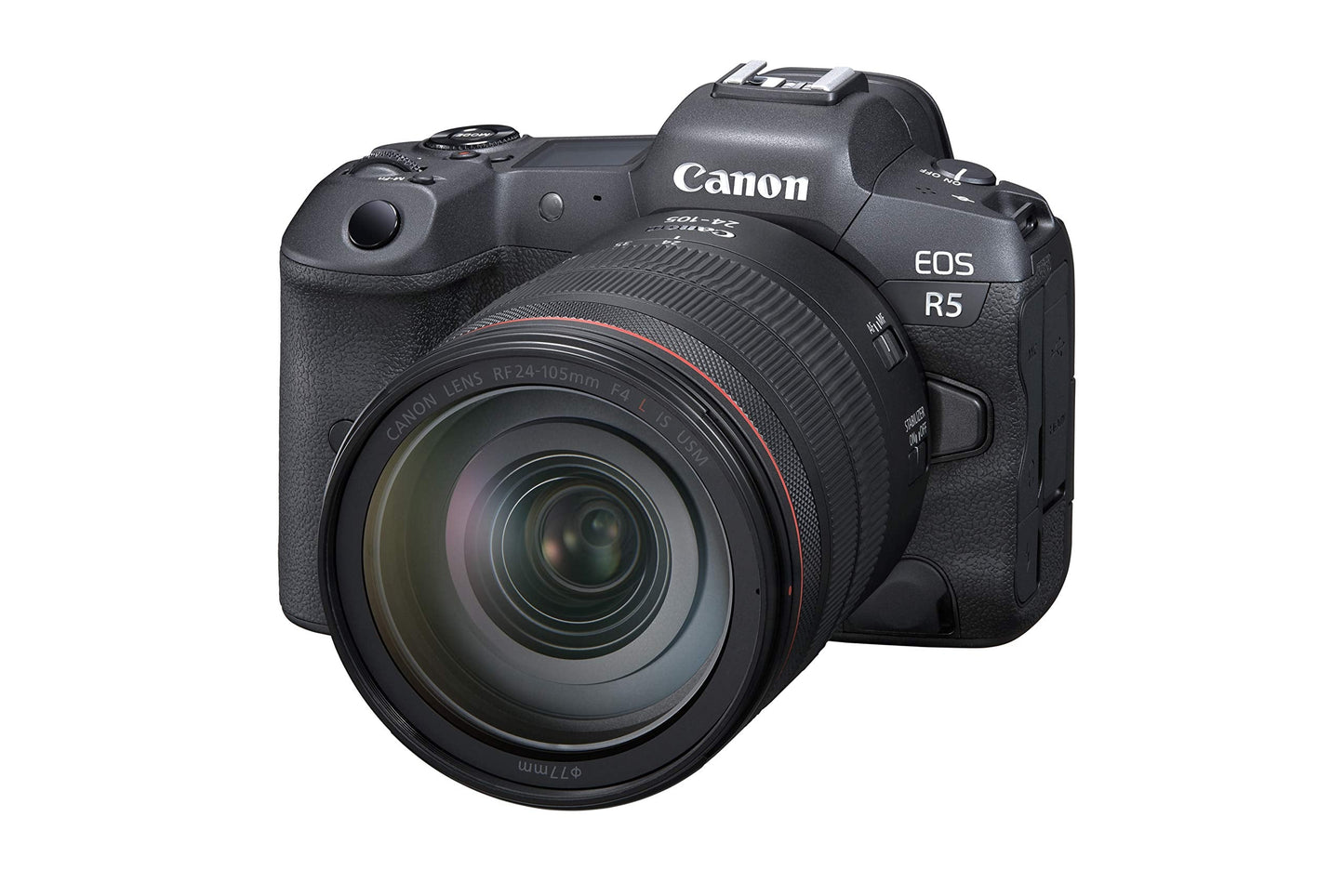Canon EOS R5 Mirrorless Camera RF24-105mm F4 L is USM Lens Kit, Full-Frame Hybrid Camera, 8K Video, 45 Megapixel CMOS Sensor, DIGIC X Image Processor, Up to 12 FPS, RF Mount, Black