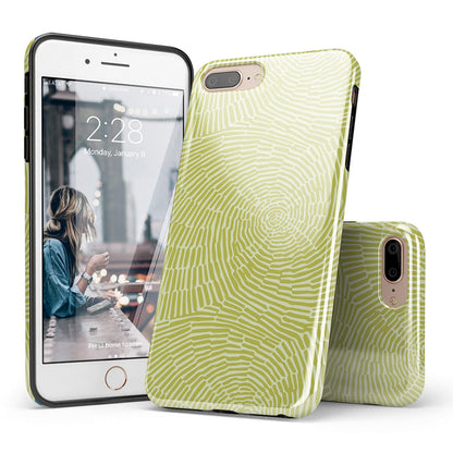 Casely iPhone 6/7/8 Plus Case | Stepping Up | Geo Rose Gold Marble | Classic Ultra Slim Design