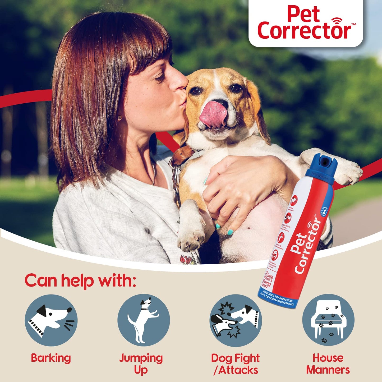 Pet Corrector Dog Trainer - Stops Barking, Jumping Up, Food Stealing, Furniture Deterrent, Dog Fights & Dog Attacks. Help Control Your Pets Unwanted Behaviour. Humane, Safe & Effective (30ml, 2-pack)