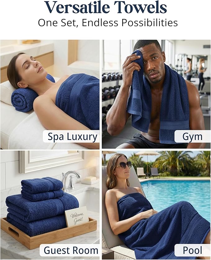 LANE LINEN 24 PCs Bath Towel Set