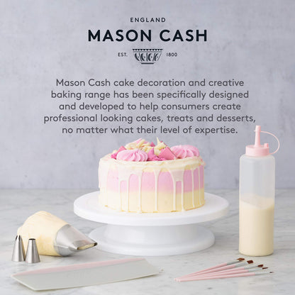 Mason Cash Cake Caddy with Clear Lid – Secure Cake Storage & Transport Container | Serve & Display on the Same Base | Ideal for Bakes, Treats & Special Occasions