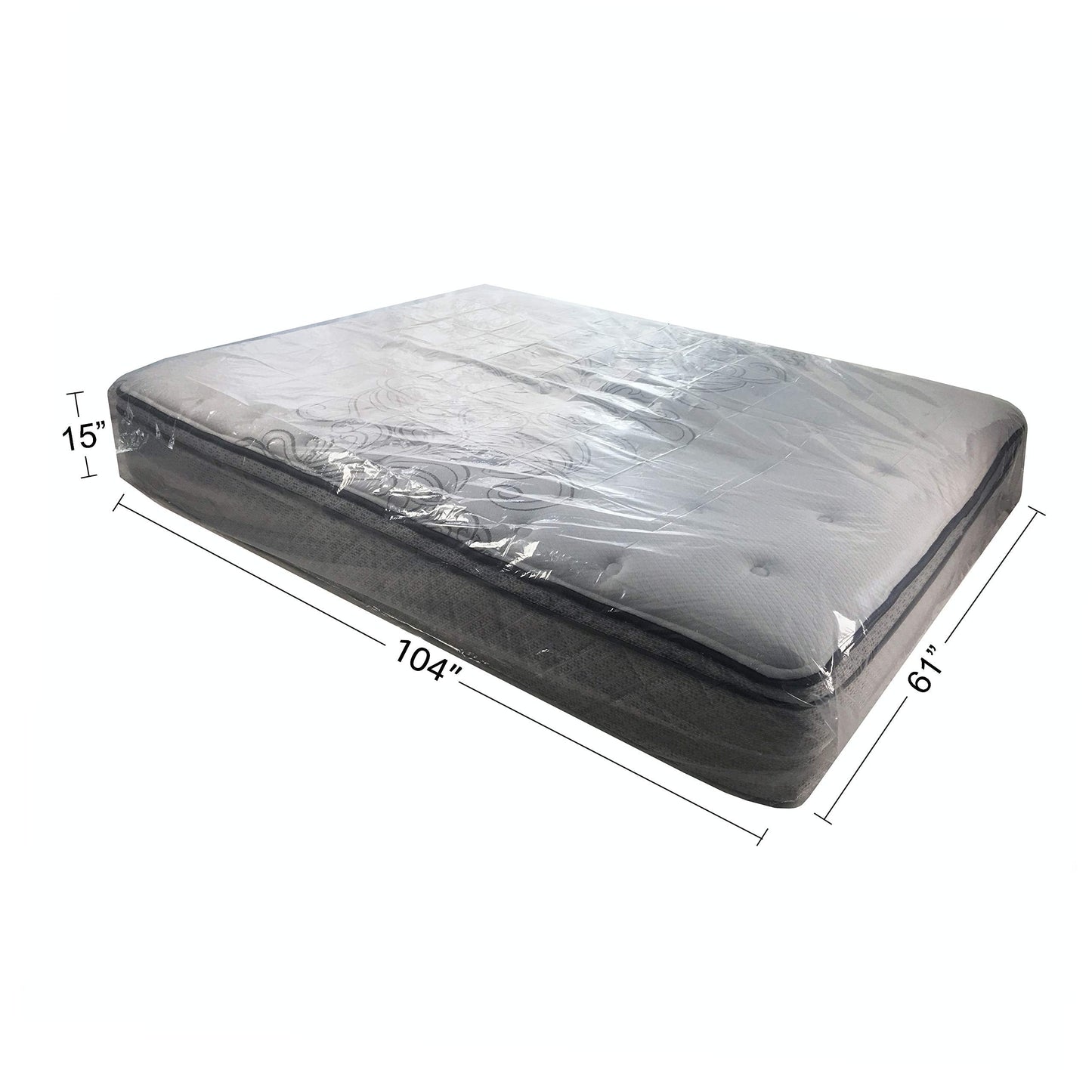 UBOXES Queen Size Mattress Covers/Bags 61" x 15" x 104" Moving Supplies (QUEENCOVER02) (packaging may vary)