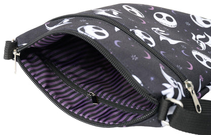 Disney Women Crossbody Bag Nightmare Before Christmas Jack Skellington AOP Sling