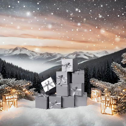GP SUP 12 Packs Gift Boxes with Lids,Paper Gift Wrap Boxes 10x10x10cm,for Gifts, Bridesmaids, Chocolate, Cupcake, Crafting,Mother's Day(Silver, 4”×4”×4”)