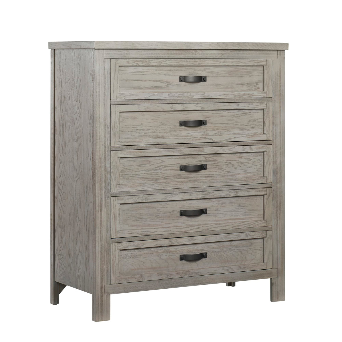 Soho Baby Hanover Premium Soft Closing 5-Drawer Dresser Chest Dresser, Oak Gray