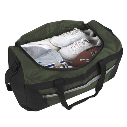 40 Litre, 22 Inch Duffle Bag for Women Men Travel; Large Duffel Bag with Shoulder Strap, Sections (Hunter Green)