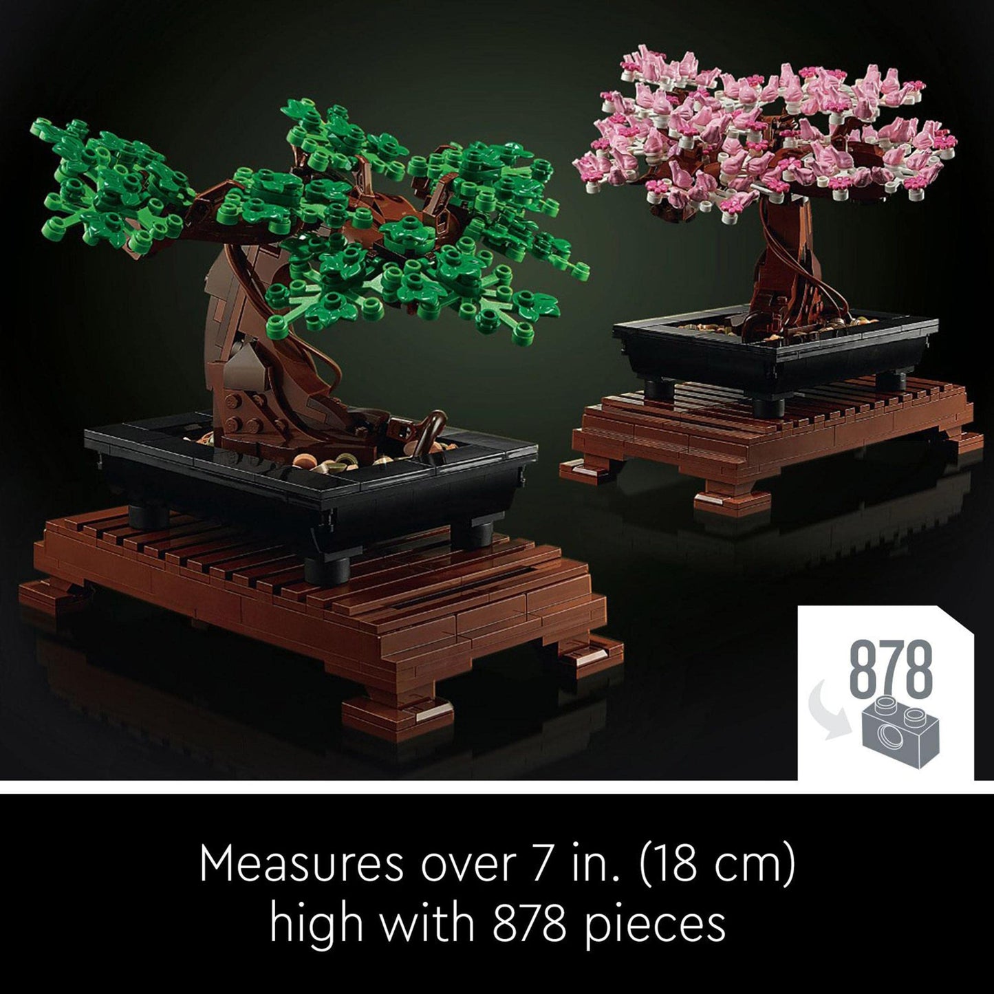 LEGO Botanicals Bonsai Tree - Faux Plant for Adults - Home Décor Set - Gift for Mother's Day with Artificial Cherry Blossom Flowers - DIY Building Projects - Botanical Collection - 10281