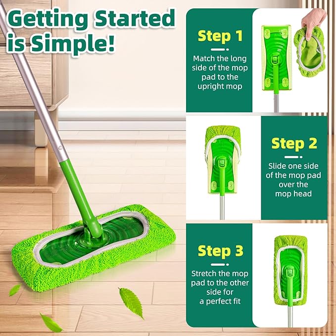 Reusable Mop Pads Compatible