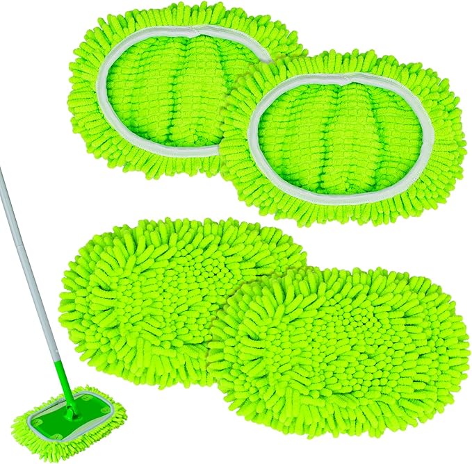 Reusable Mop Pads for Swiffer, Wet Dry Sweeping Mop Pad for Swiffer Sweeper Mop