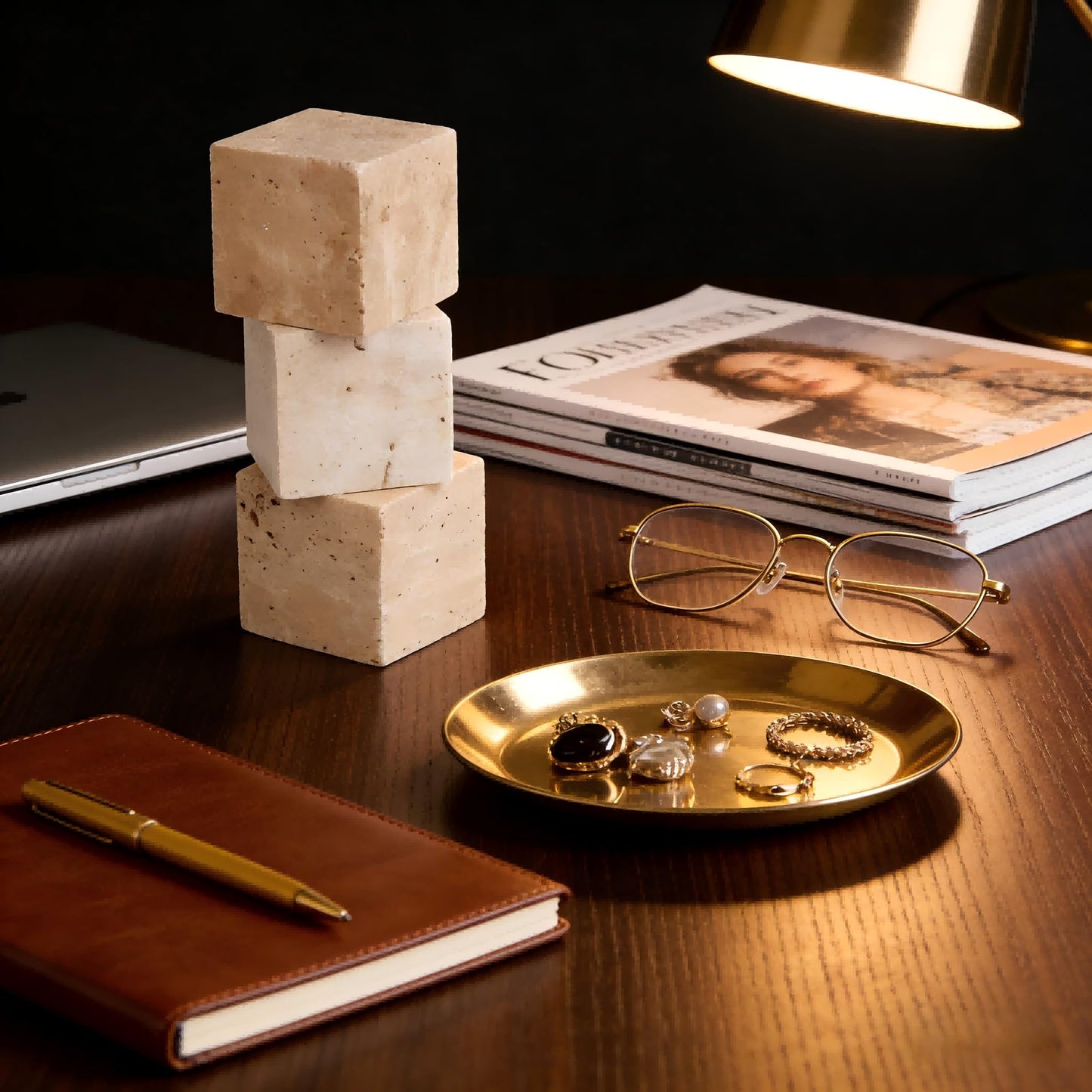 SIRIZEN-DIVING Travertine Display Block, Single 5 x 5 x 5 cm Cube