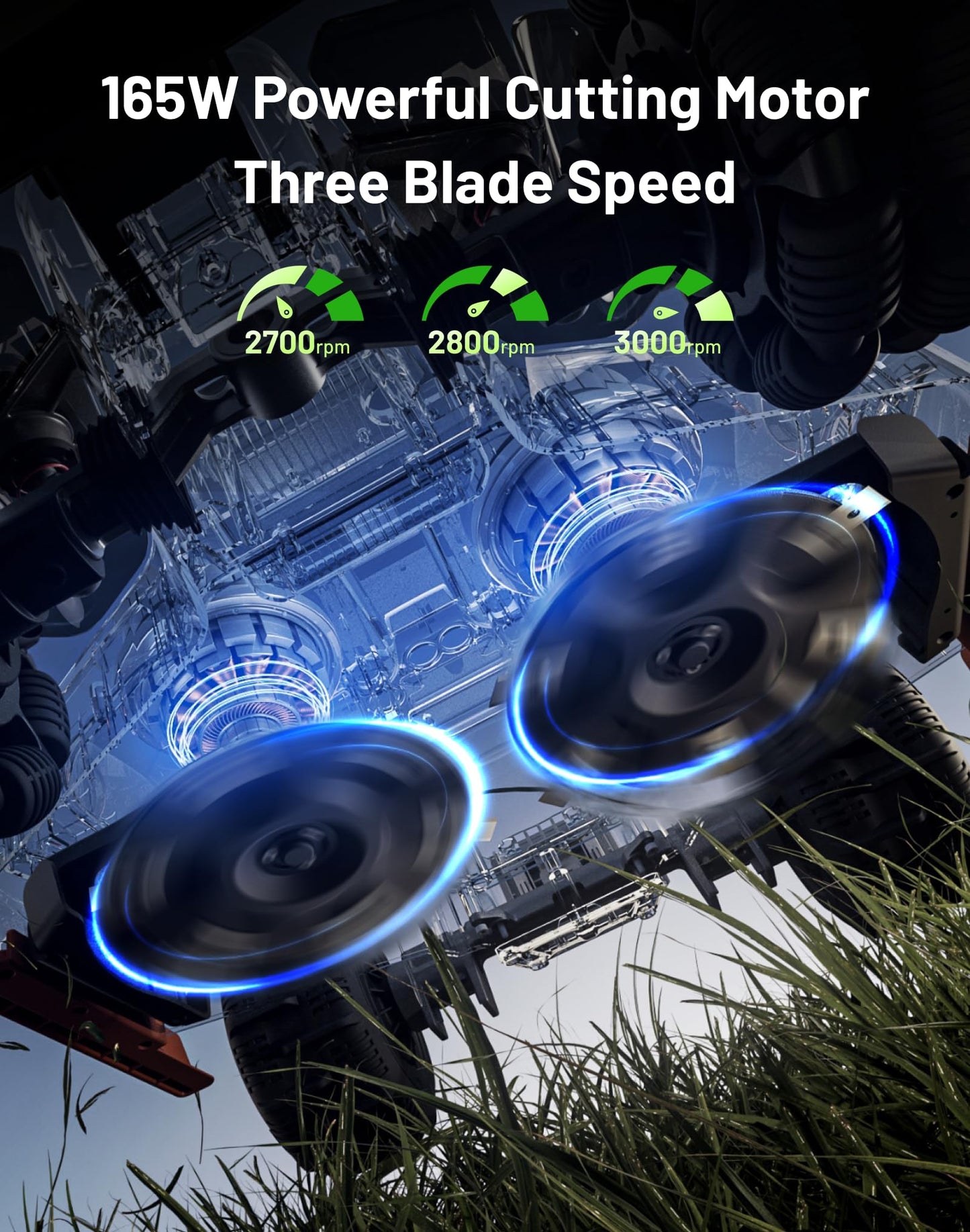 Mammotion LUBA 3 AWD 3000H Robot Lawn Mower for 0.75 Acre, 360° LiDAR+NetRTK+AI Vision Tri-Fusion Positioning, All-Wheel-Drive for 80% Slopes, 30 Multi-Zone Management, Cutting Height 2.2"-4.0"