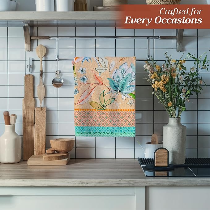 Maison d' Hermine Kitchen Towels Set of 3 100% Cotton 27.50" x 20" Reusable