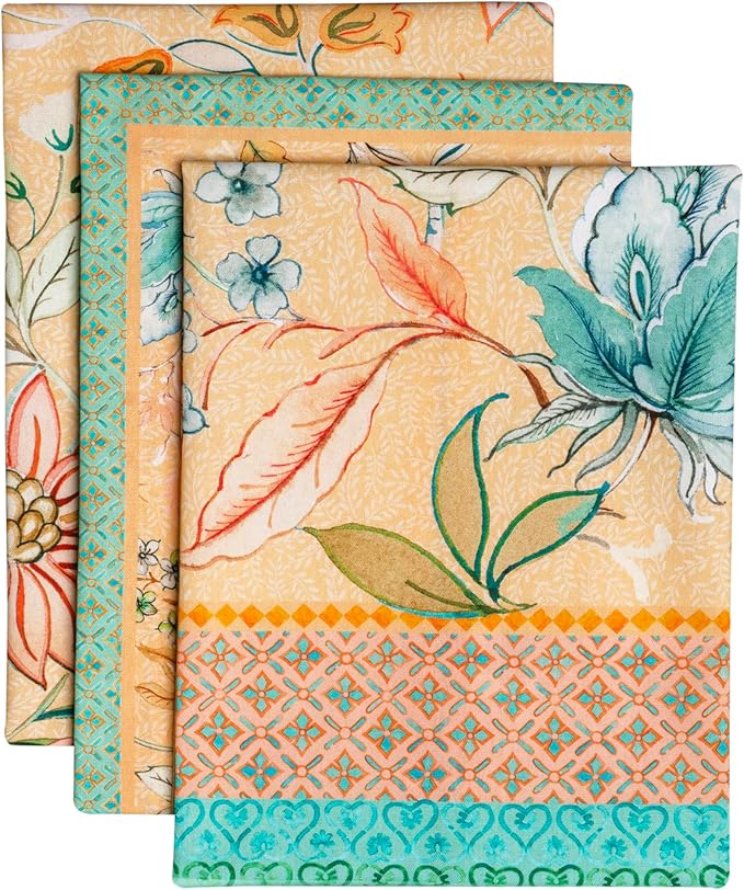 Maison d' Hermine Kitchen Towels Set of 3 100% Cotton 27.50" x 20" Reusable