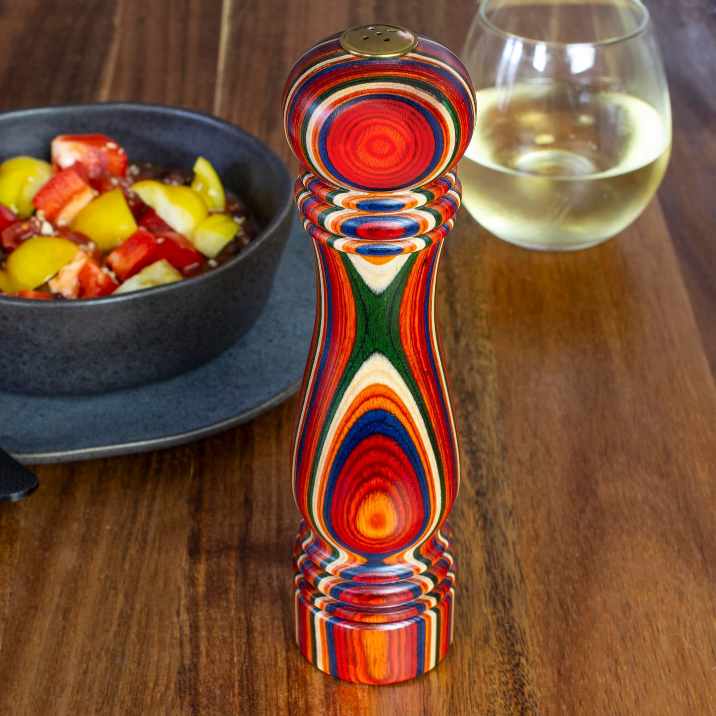 Totally Bamboo Baltique Marrakesh Collection Refillable Salt Shaker, 8" High