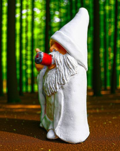 Leverse Middle Finger Decor Statue, 5.9in Smoking Wizard Dwarf- Funny Garden Gnomes Outdoor Decorations for Lawn Patio Yard Home Decor Easter Halloween