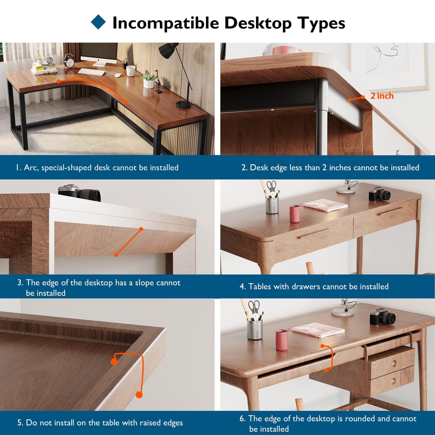 BONTEC Ergonomic Desk Extender Tray, 9.5"x9.1" Table Mount Arm Wrist Rest Shelf, 90° Foldable Elbow Support, Clamp on Computer Arm Rest for Desk, Office & Home Use, Durable & Easy to Install