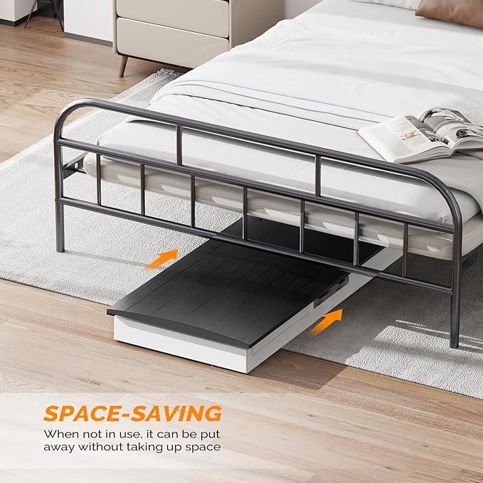VINGLI 75 Gallon Collapsible Outdoor Storage Box, Simple-to-assemble Plastic Storage Containers with Lid, Patio Deck Box Furniture for Garden, Pool, Balcony, Yard (White)