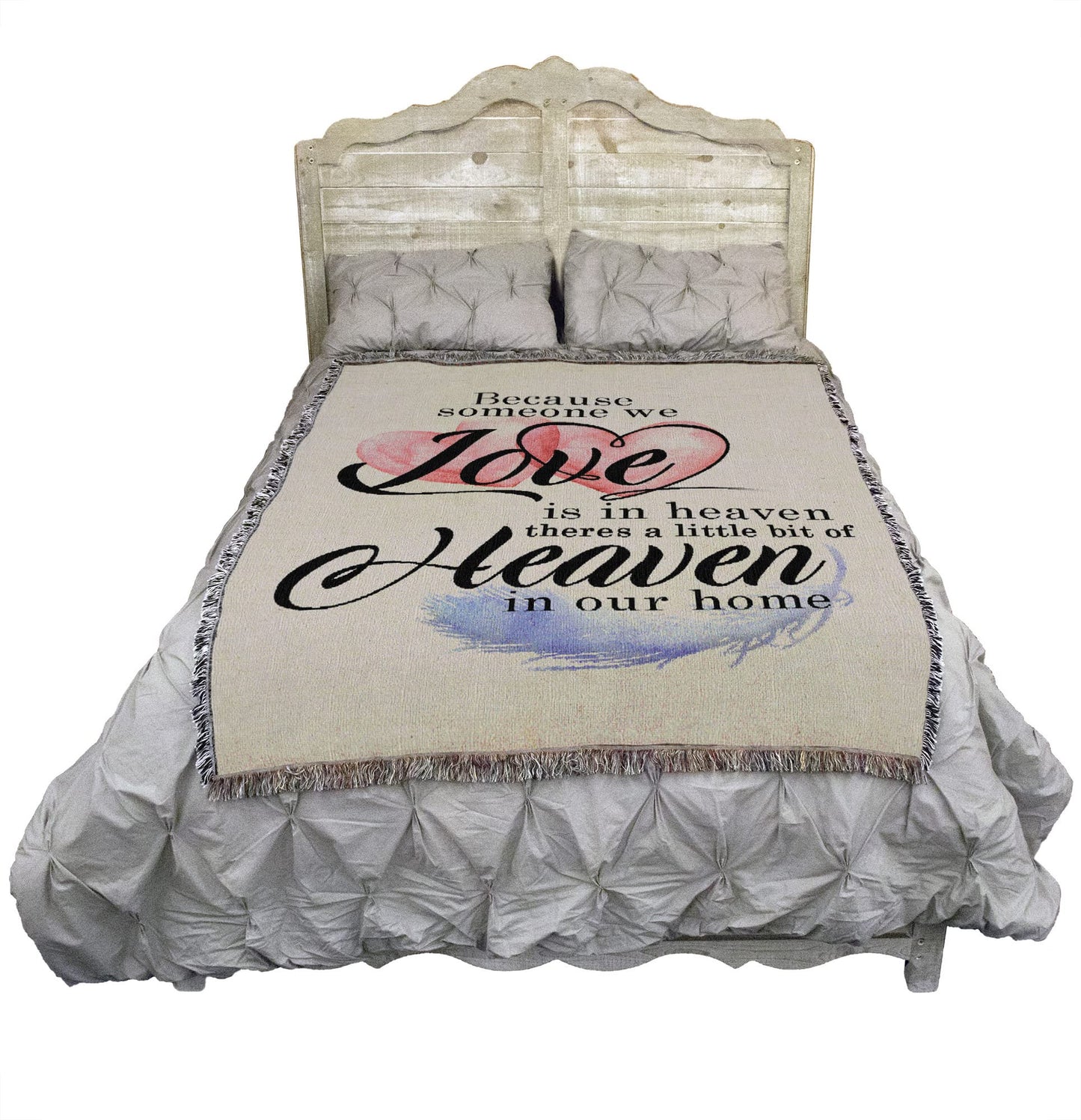 Pure Country Weavers Someone We Love in Heaven Gift Blanket - Sympathy Bereavement Gift Tapestry Throw Woven from Cotton - Made in the USA (72x54)