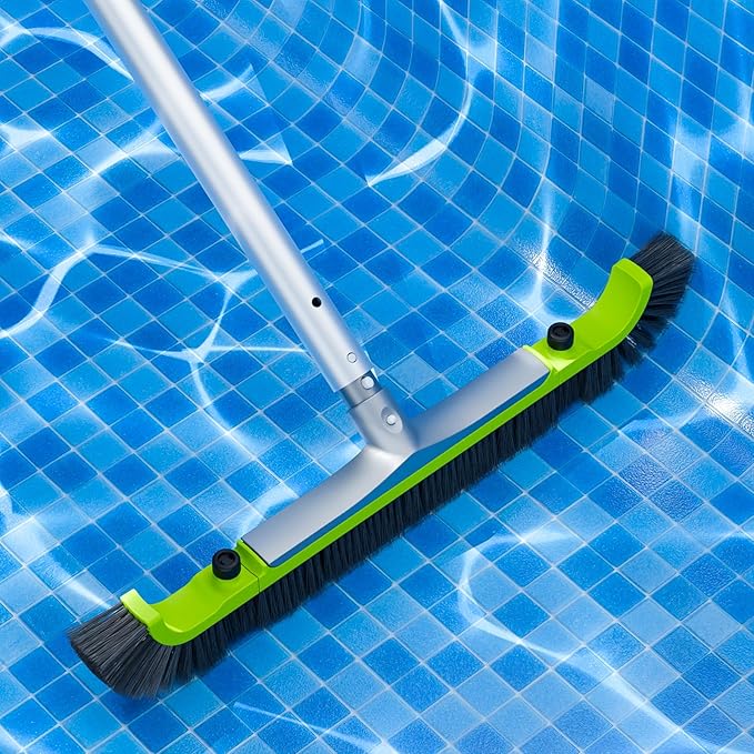 Sepetrel 20” Pool Brush Head for Cleaning Walls, Heavy Duty Inground/Above