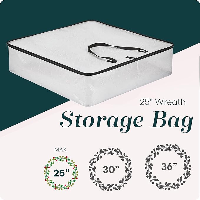 Handy Laundry 5-Pack Wreath Storage Bag