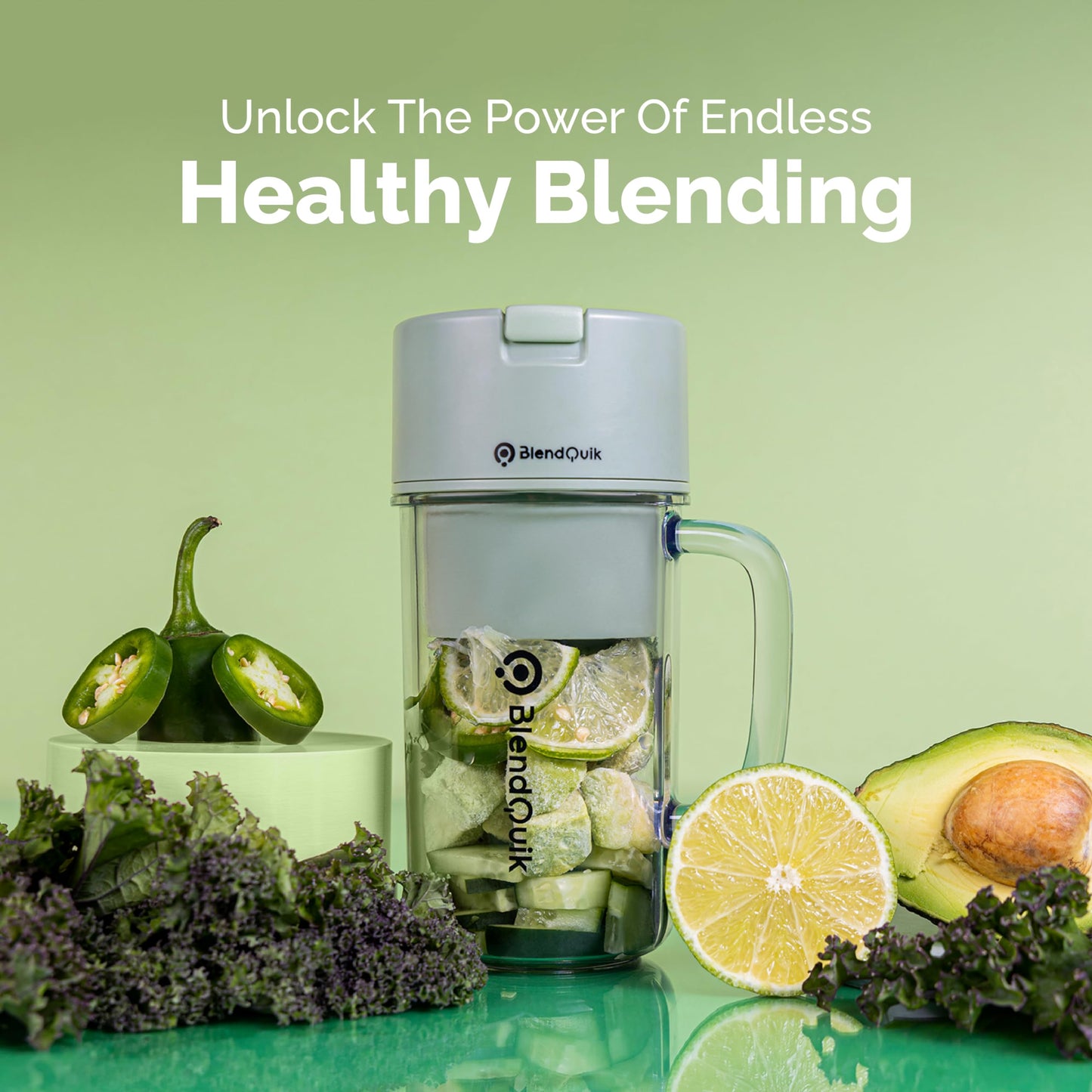 Personal Portable Blender For Shakes & Smoothies, Leakproof & Stylish Portable Mason Jar Shaker, Rechargeable Mini Blender with 10-Blade Blending System 14oz, Pink