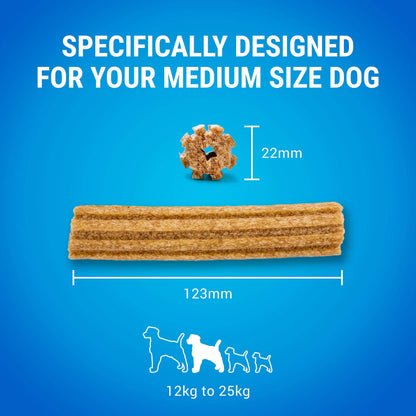 DENTALIFE Medium Dental Chicken Dog Chews 42 Sticks (Pack of 2)