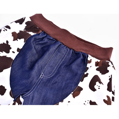 ZZIHAN Kids Cowboy Costume Chaps Vest for Boys Role Play Cowboy Cowgirl Hat Bandanas Sunglasses Dress up Accessories for Toddlers Boys Girls Birthday Party Halloween Christmas Cosplay Gift 3-5T