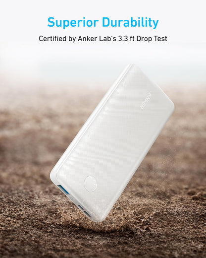 Anker Power Bank(PowerCore 10K), Compact Travel-Ready 10,000mAh Battery Pack with PowerIQ Charging Technology, 5V/3A High-Speed Charging for iPhone, iPad,and More(USB-C Input and Output(Black), 1pack)