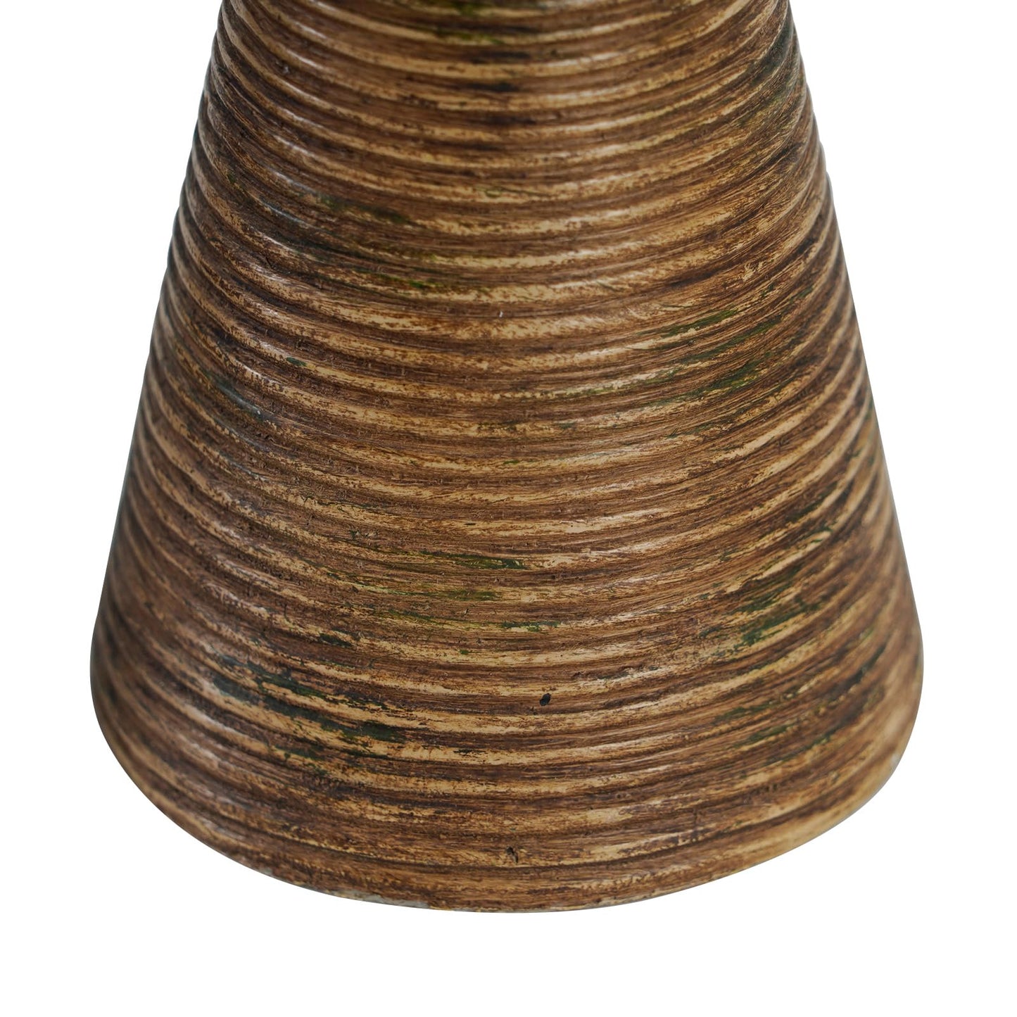 NIKKY HOME Modern Farmhouse Pillar Candle Holders Set of 2, Brown