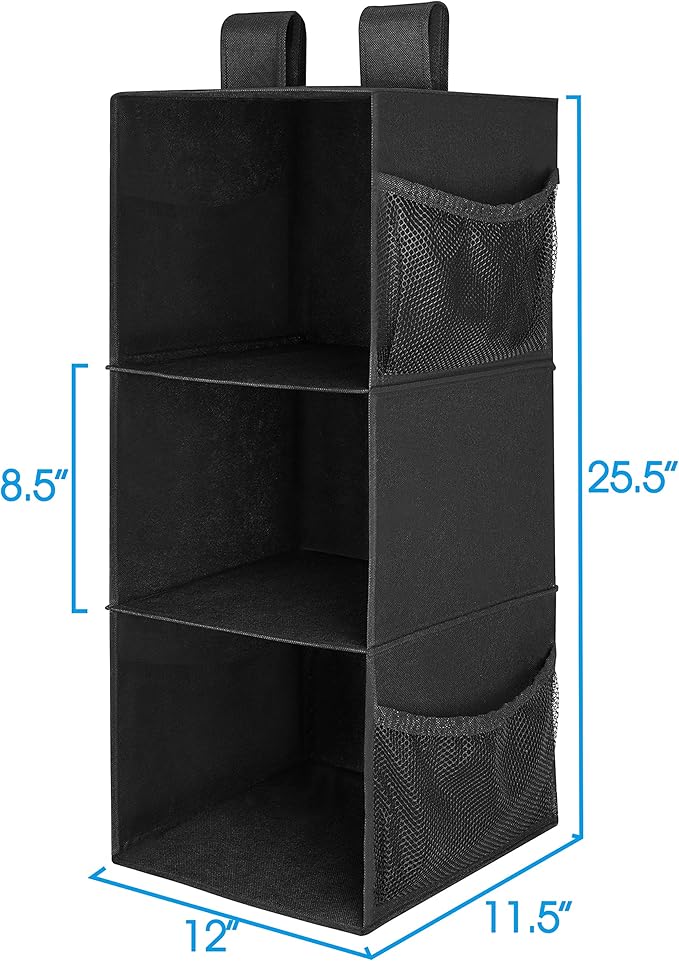 MAX Houser 3-Shelf Hanging Closet Organizer, Hanging Sweater Organizer