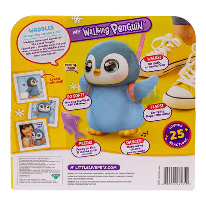 Little Live Pets My Walking Penguin - Waddles | Soft and Cuddly Interactive Toy Penguin That Walks, Dances and Flaps It's Wings. 25+ Sounds and Reactions. Batteries Included. For Kids Ages 5+.