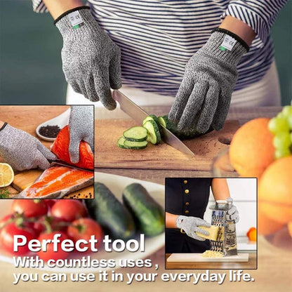 Guyarns Cut Resistant Gloves and Sleeves Set, EN388 Certified and Rated Level 5 (Highest) Cut Resistance, Protective Gloves and Sleeves (M)