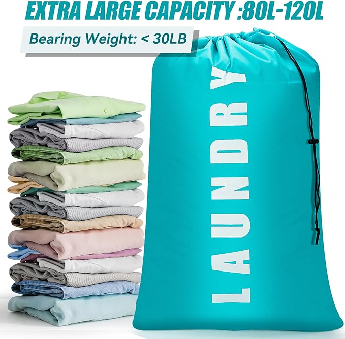Laundry Bag, 2 Pack Travel Laundry Bags