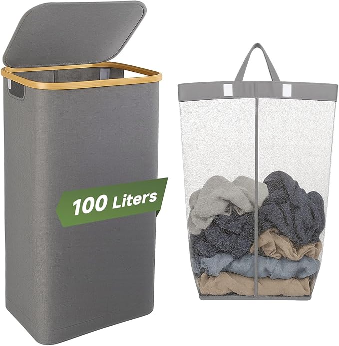 100L Foldable Laundry Basket