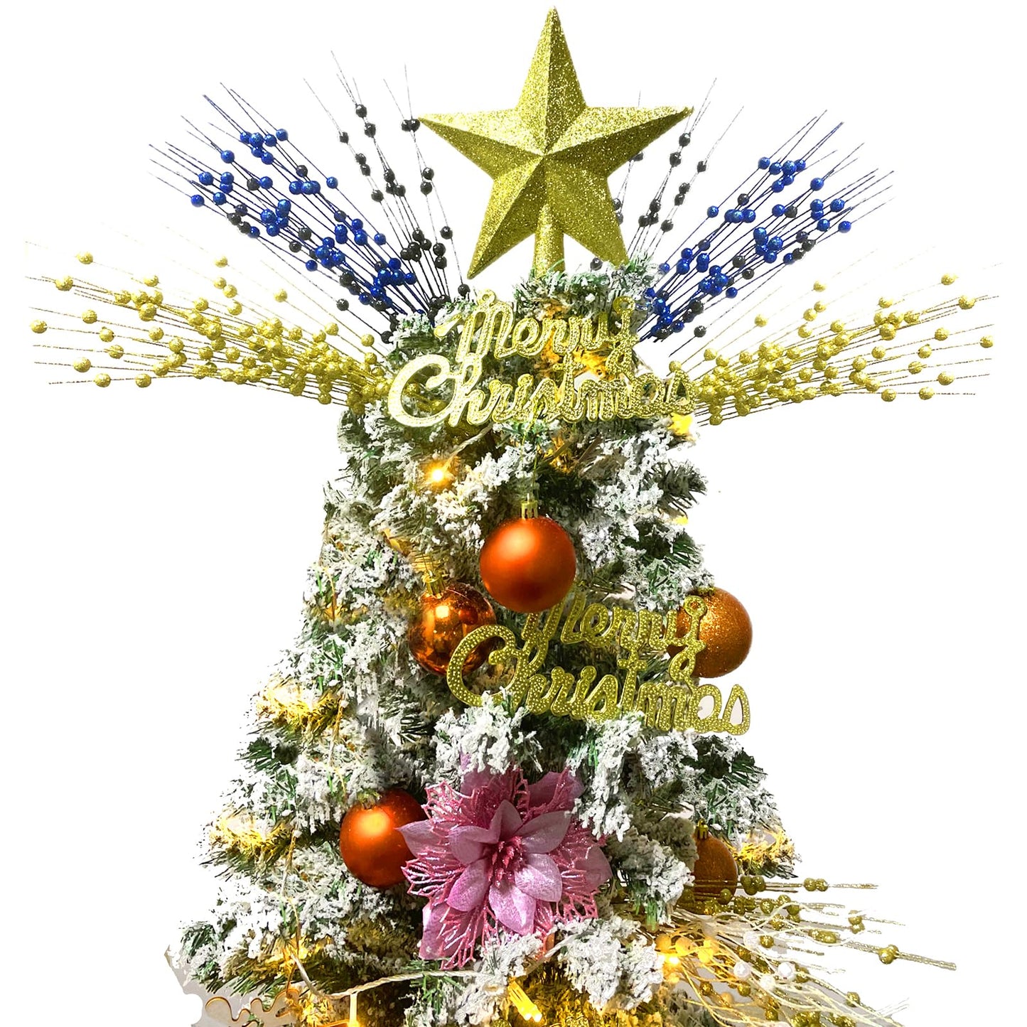 Losris Christmas Artificial Glitter Berry Stem Decorations Decorative Bead Sticks Xmas Picks Glittery Twigs Branches for Christmas Tree Wreath Gift Vase Decor Party Ornaments White 24 PCS