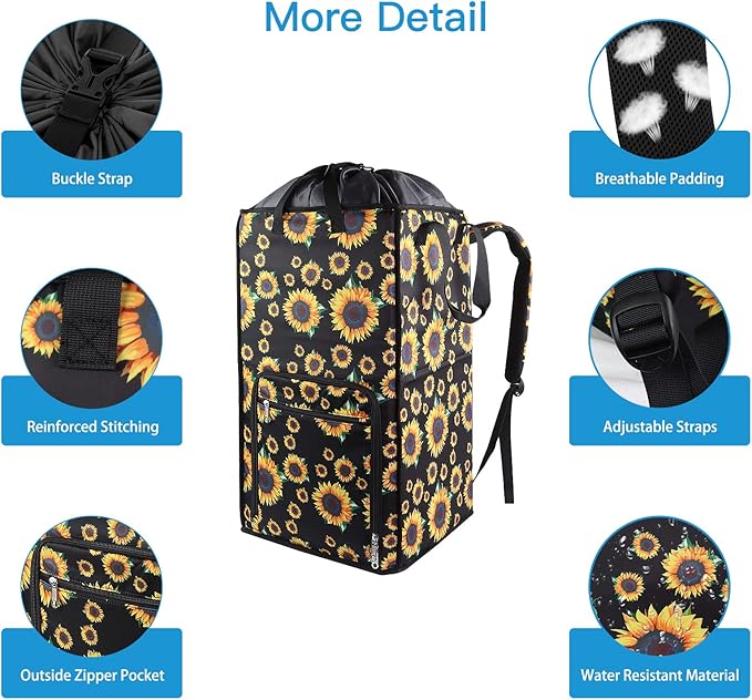 Bukere Laundry Hamper, Extra Large 2 in 1 Laundry Backpack Bag