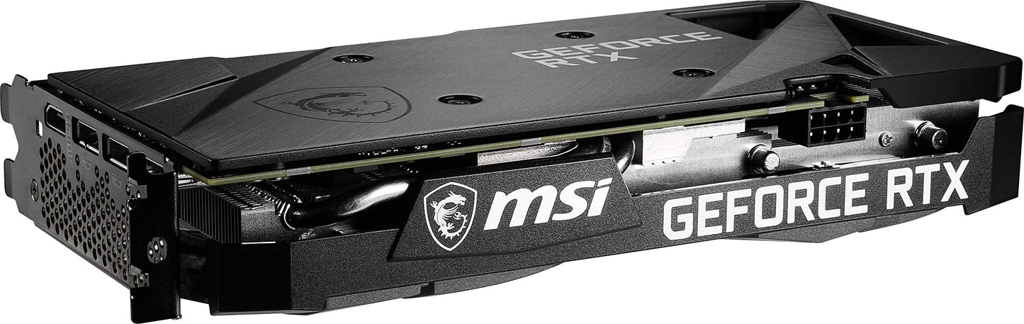 MSI GeForce RTX 3060 VENTUS 2X 12G OC Gaming Graphics Card - 12GB GDDR6, 1807 MHz, PCI Express Gen 4, 192-bit, 3x DP (v1.4), HDMI 2.1 (Supports 4K)
