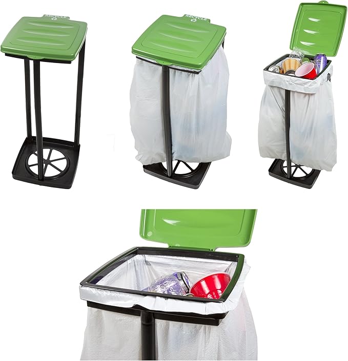 Portable Trash Bag Holder – Collapsible 13-Gallon Garbage Bin