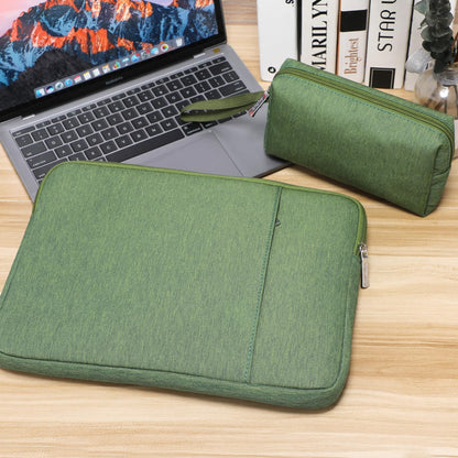 HYZUO 13 Inch Laptop Sleeve Bag Set for MacBook Air 13 M4/M3/M2/M1 2025-2018, MacBook Pro 13 M2/M1 2025-2016, iPad Pro/Air 13, XPS 13, Surface Pro, NoteBook Case for 12"-13" Tablet, Grass Green