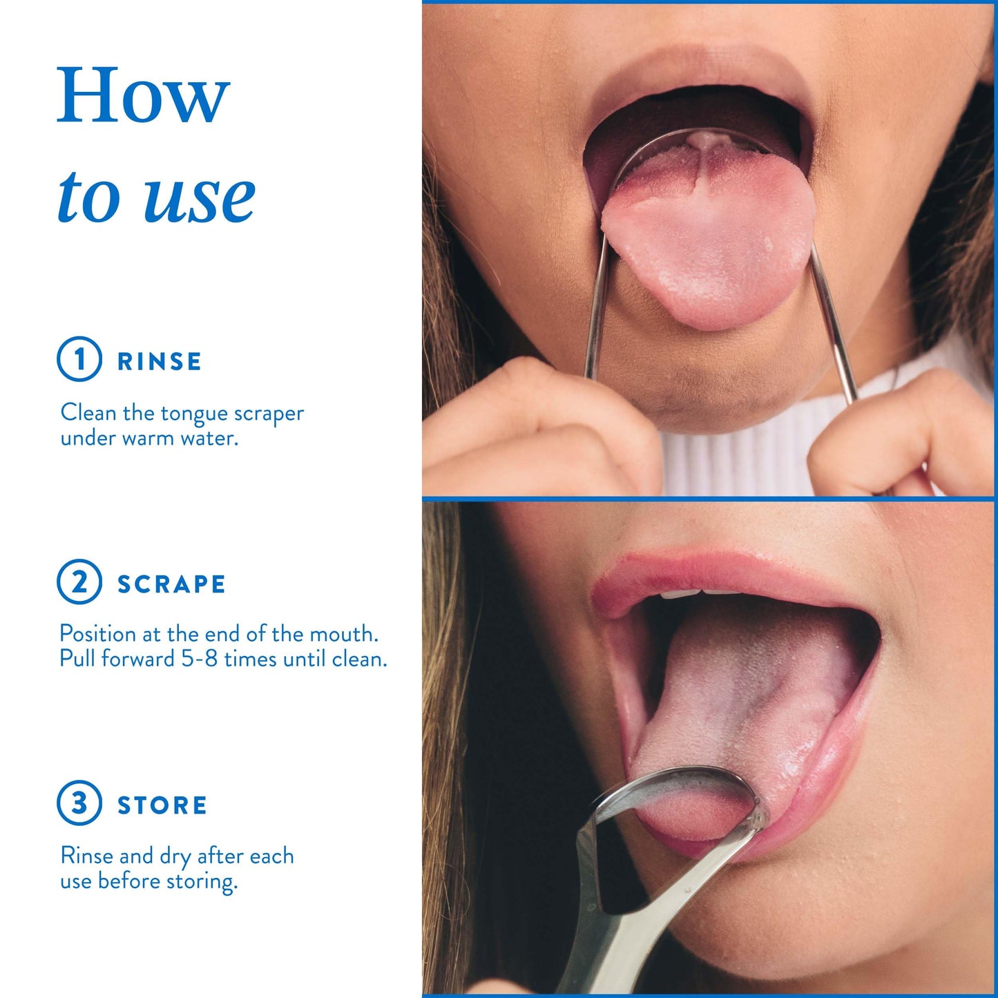 Mouthology Tongue Scraper for Adults (2 Pack), Reduce Bad Breath, Metal Tongue Scraper, Tongue Cleaner, Tongue Scraper, Stainless Steel Tongue Scraper, Tongue Cleaner for Adults, Tongue Scrubber