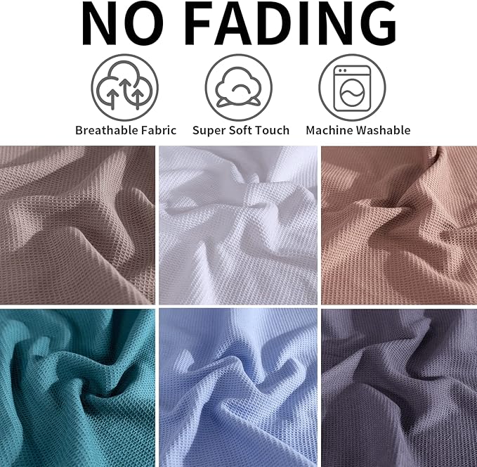 QUILTINA Dish Towels Set, 100% Cotton Waffle Weave Kitchen Towels 6 Pack