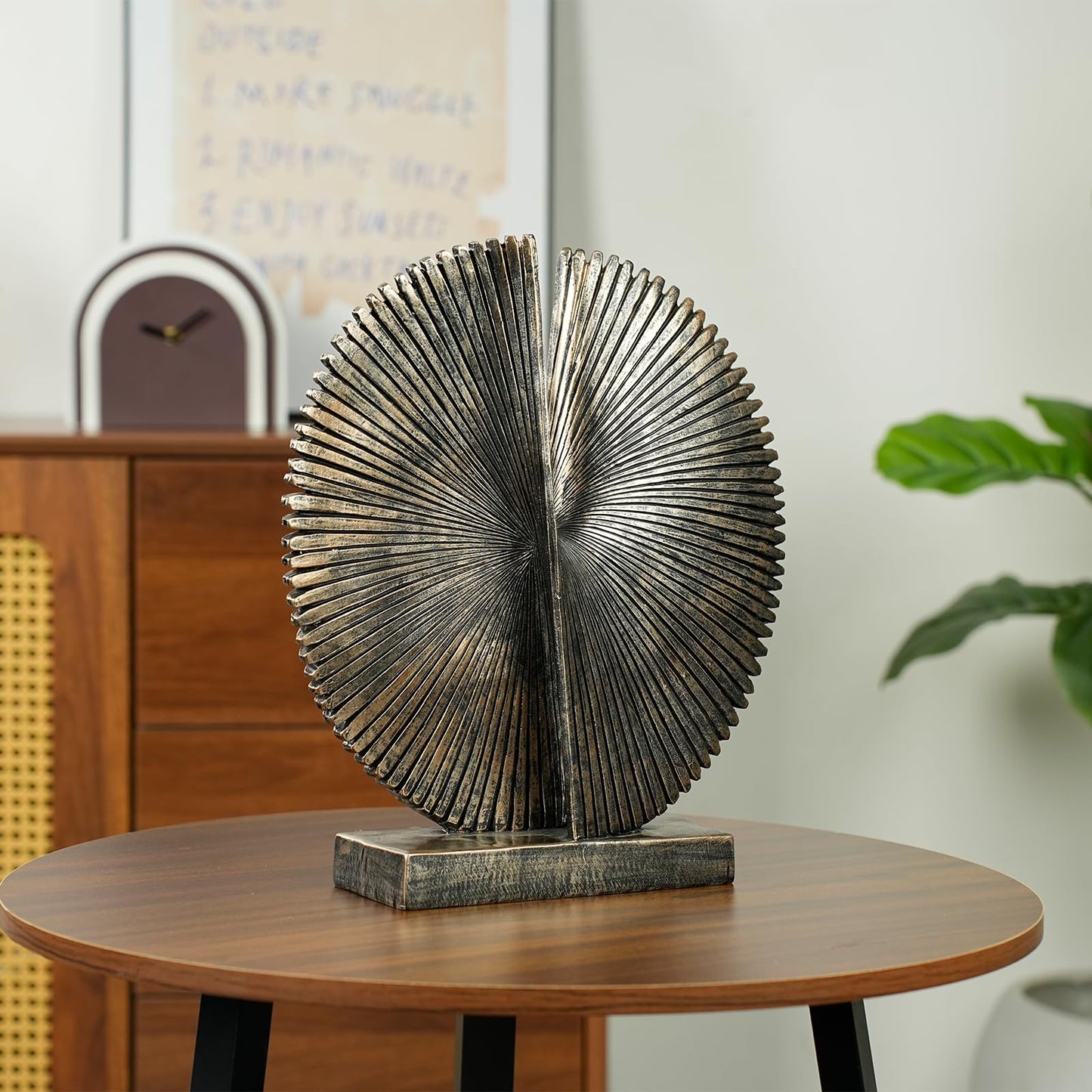 Modern Abstract Round Decorative Sculpture , Dining Living Room Desk Decor,Geometric Home Decor Statues,Shelf Top Decor Aesthetics,making it perfect for placing coffee tables or office shelves