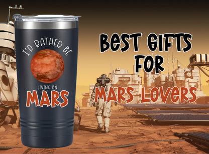 Onebttl Mars Gifts for Adults, Ideal Space, Solar System Gifts for Space Enthusiasts, Lovers on Christmas, Birthday, 20oz Stainless Steel Tumbler with Lid Straw