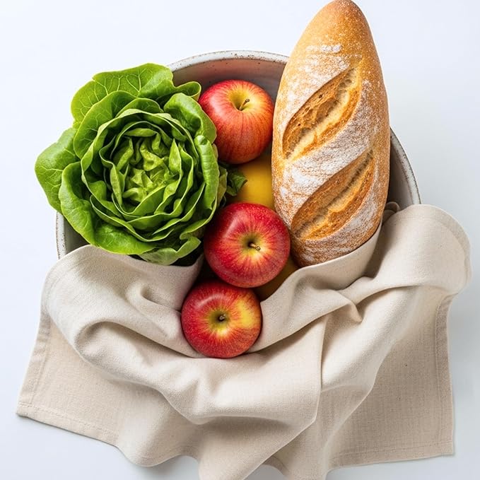 LITO LINEN AND TOWEL Flour Sack Towels – 100% Cotton, 28x28 Inches, Highly