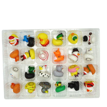 4E's Novelty Christmas Advent Calendar 2025 Kids with Christmas Rubber Ducks for Toddlers, 24 Days Christmas Countdown Calendar Toy & Gifts for Boys & Girls, Jeep Ducks