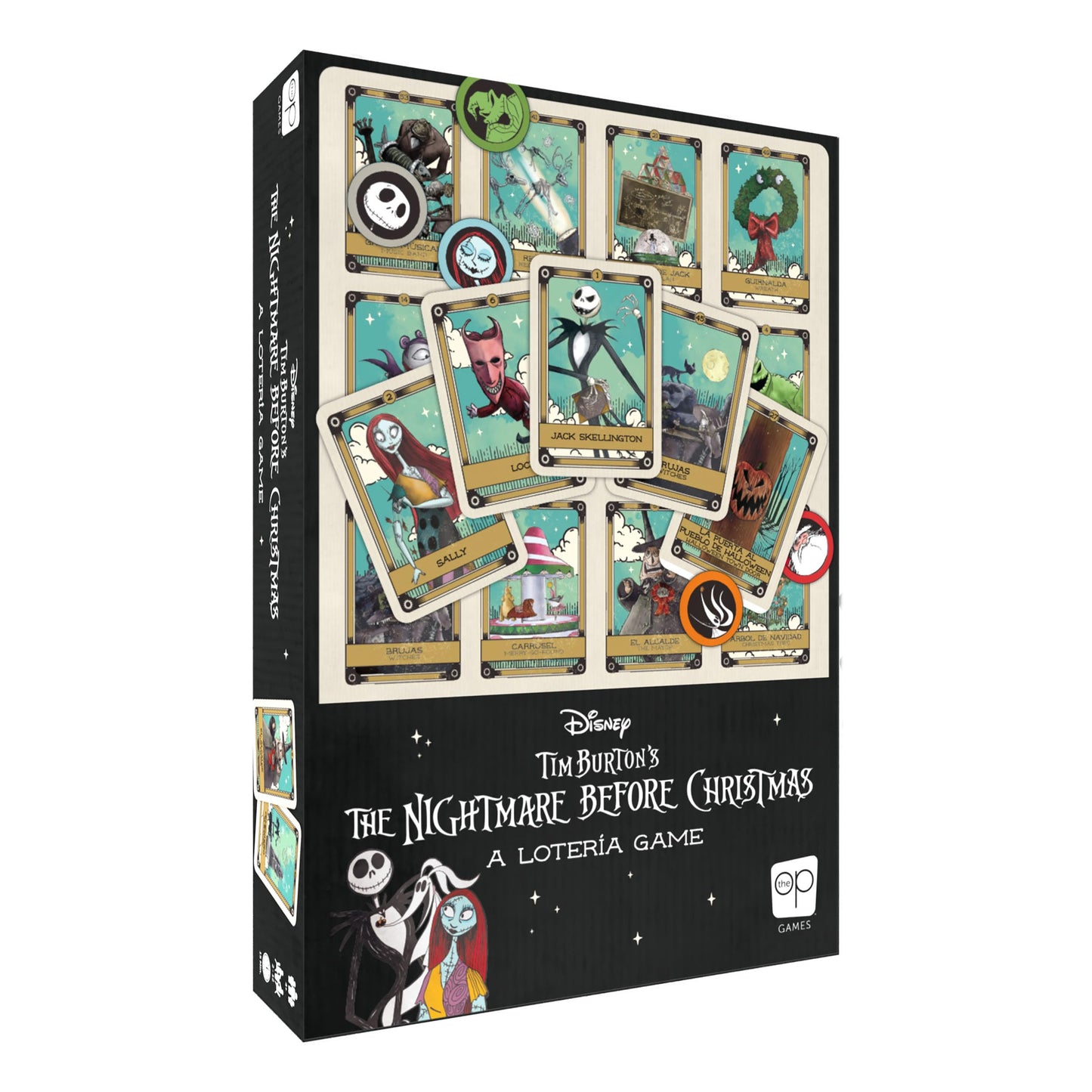 Lotería: Disney Tim Burton’s The Nightmare Before Christmas | Traditional Loteria Game | Bingo Style, Featuring Custom Artwork & Illustrations | Inspired by Spanish Words & Mexican Culture